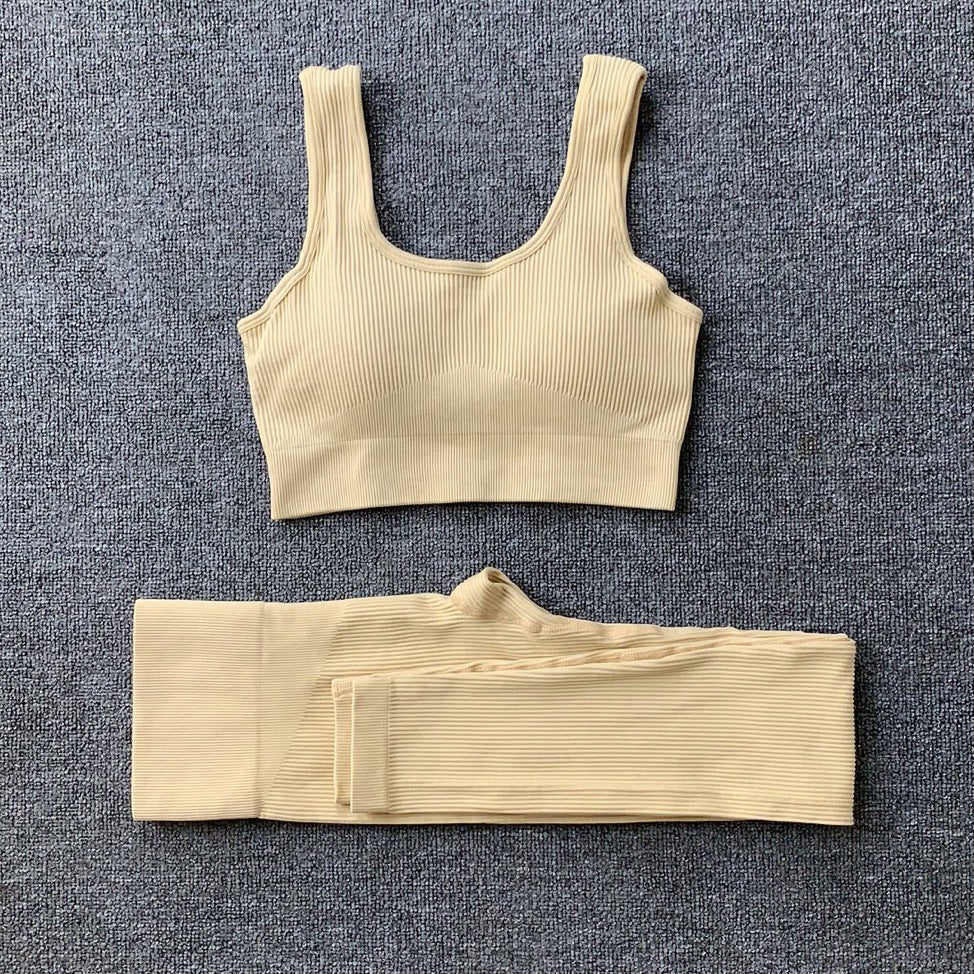 seamless yoga suit set