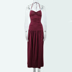 Womens Halterneck Bodycon Sheath Dress