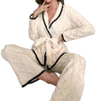 Sweet Cardigan Fleece-lined Thickened Loungewear