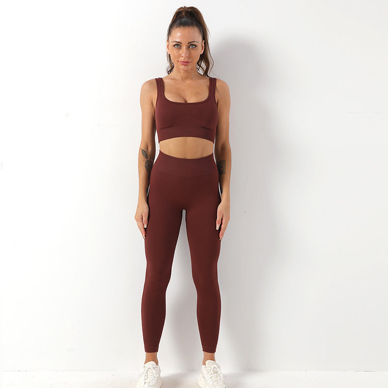 seamless yoga suit set
