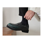 Men's Shoes Low-Top Thick-Soled Korean Casual Leather Shoes For Men