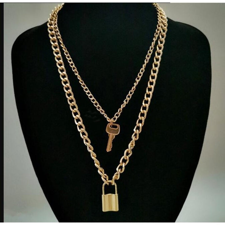 Men And Women Fashion Accessories Chain Padlock