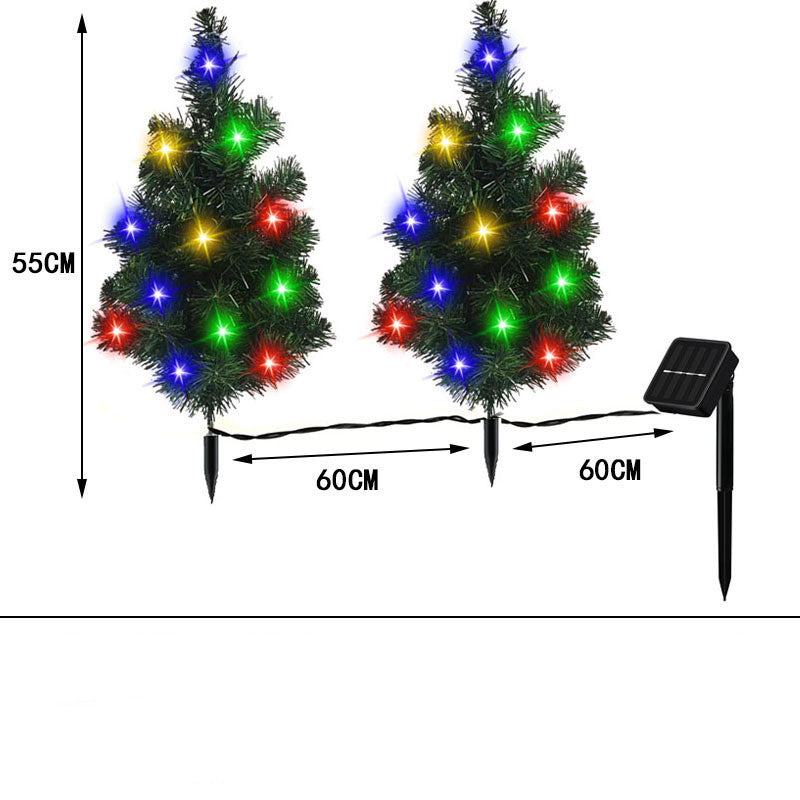 Solar Christmas Tree Lamp Garden Decoration Christmas Lights Christmas