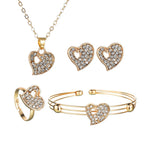 Love jewelry set electroplating