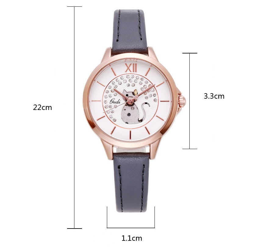 Girls' quartz wristwatch fines