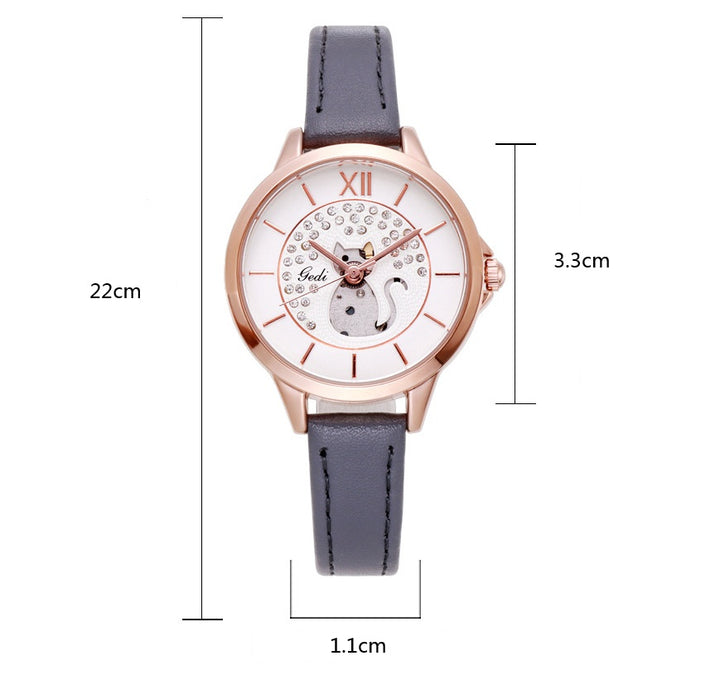 Girls' quartz wristwatch fines