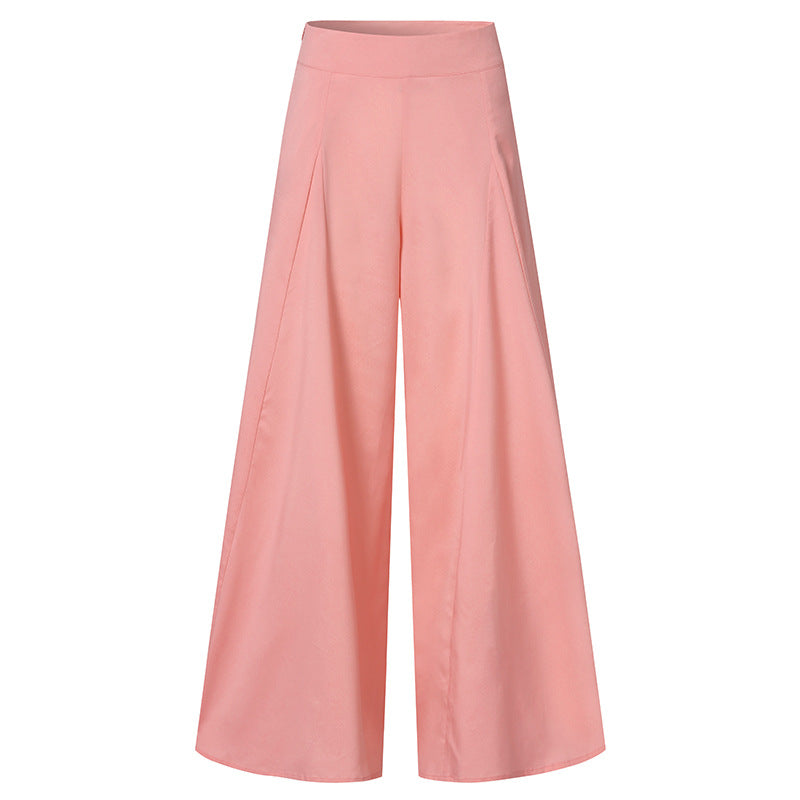 Elegant Women's Wide-leg Pants Thin Casual Pants
