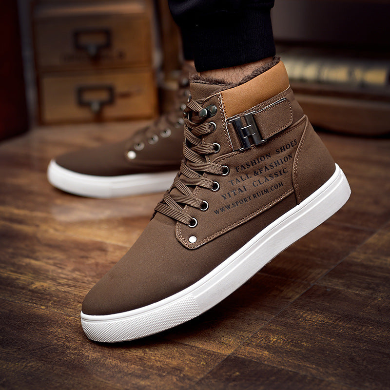Hot Men Shoes Fashion Warm Winter Men Boots Leather Footwear Shoes Men