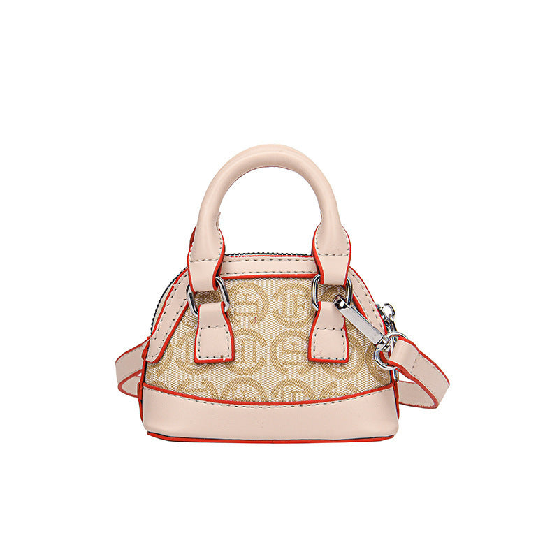 Fashion Color Contrast Coin Purse Mini Western Style Girl's Bag