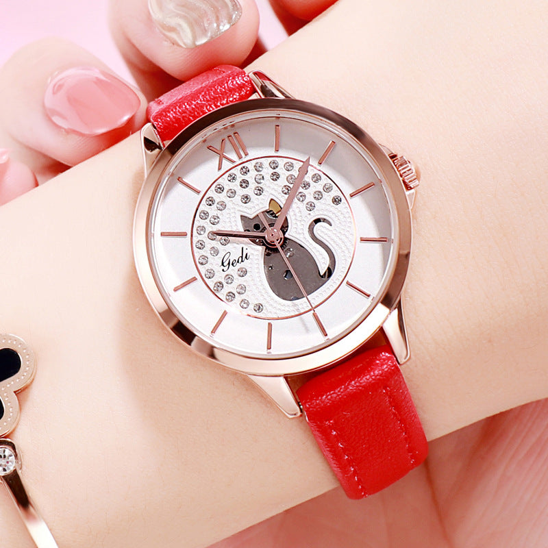 Girls' quartz wristwatch fines