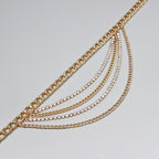 Summer multilayer gold waist chain hip hop, punk, street style