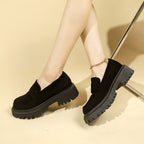 British Style Slip-on Leather Shoe Retro All-matching Women