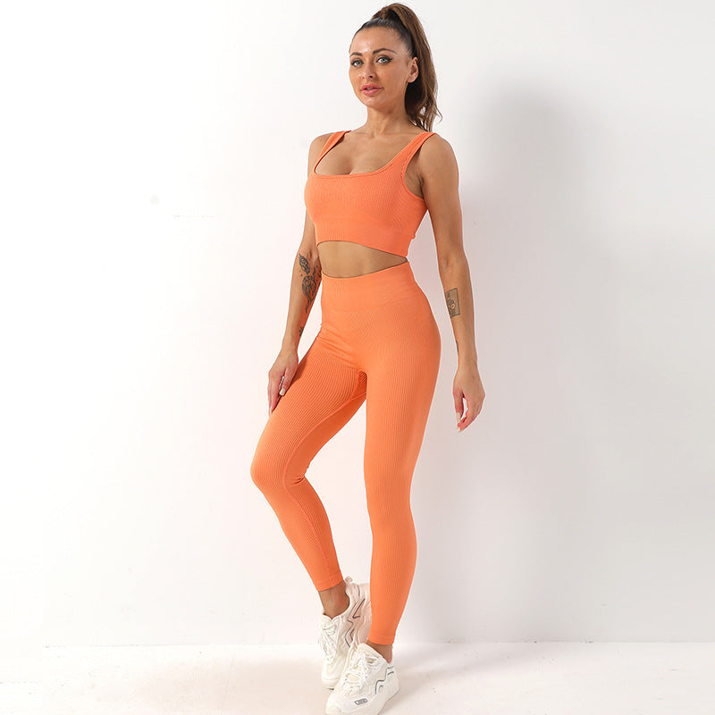seamless yoga suit set