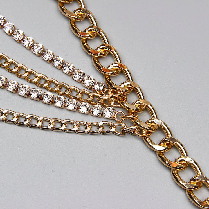 Summer multilayer gold waist chain hip hop, punk, street style