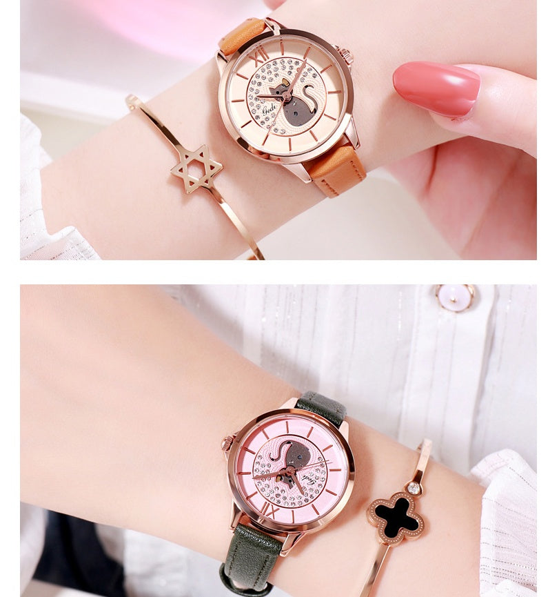 Girls' quartz wristwatch fines