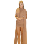 Women’s Patchwork Mesh Sheer Dress