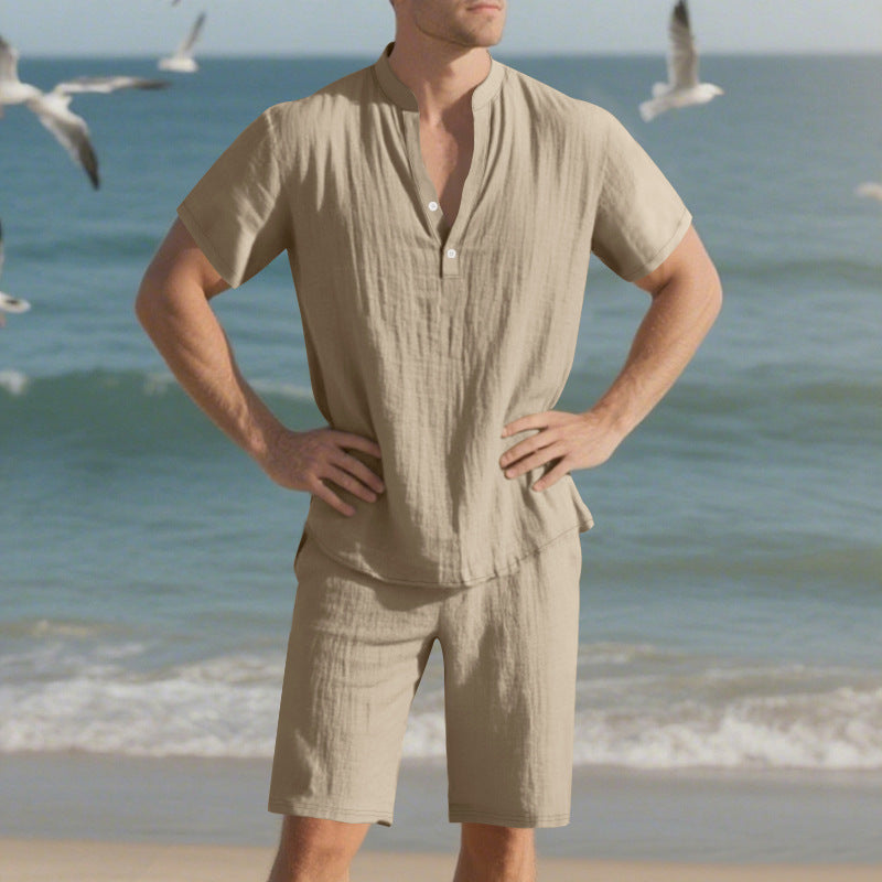 Men's Summer Suit Loose Casual Linen