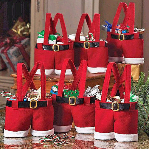 Christmas Gift Bag – Santa Pants Candy Pouch