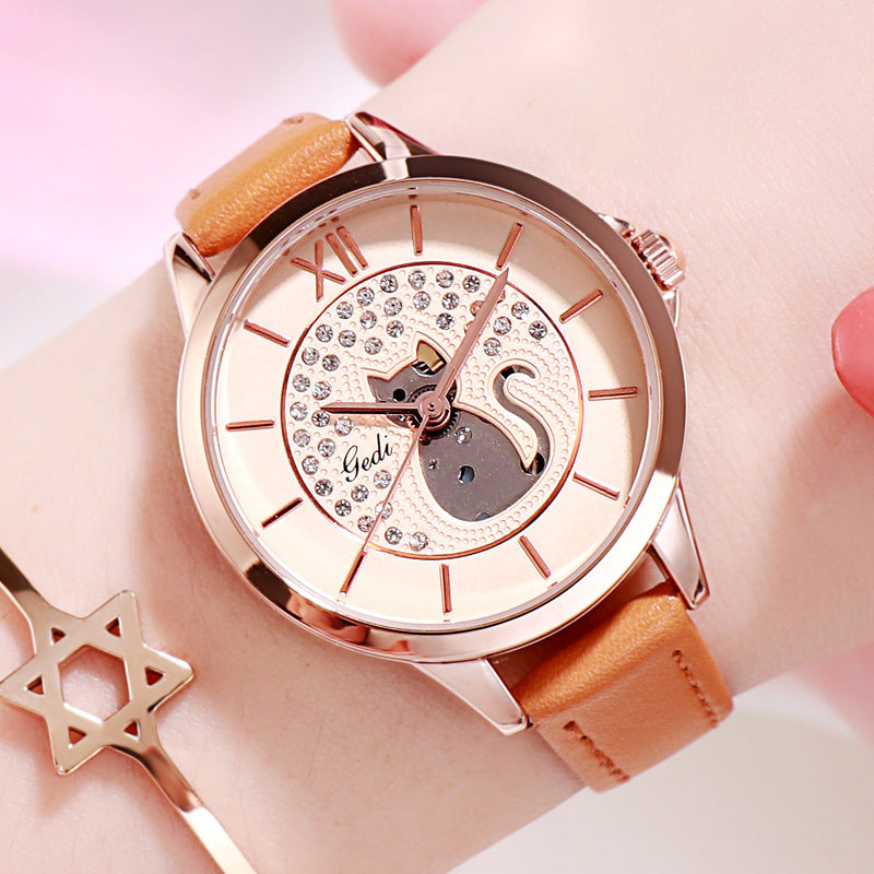 Girls' quartz wristwatch fines