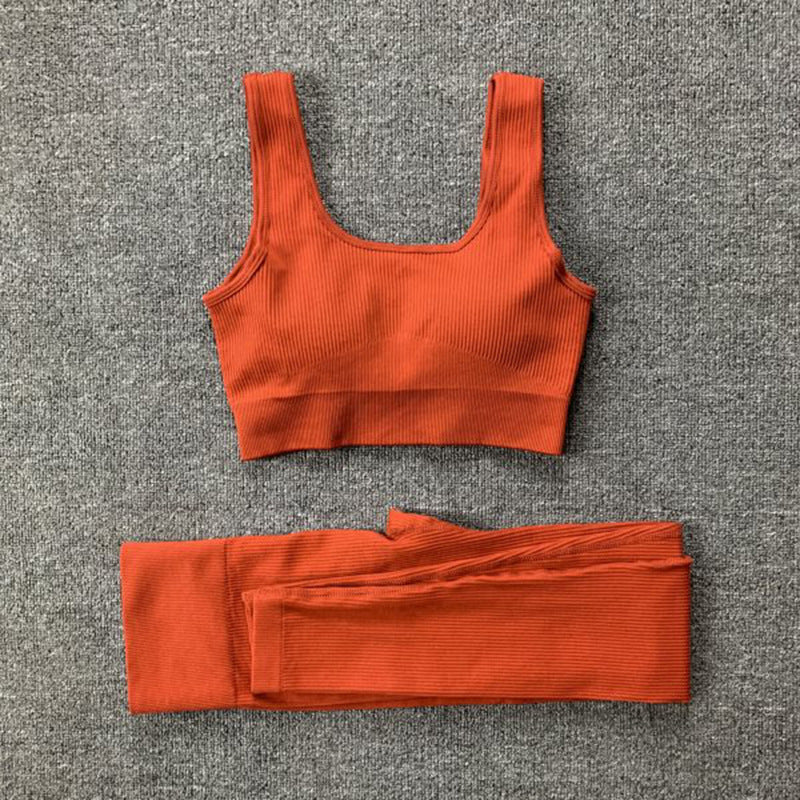 seamless yoga suit set