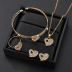 Love jewelry set electroplating