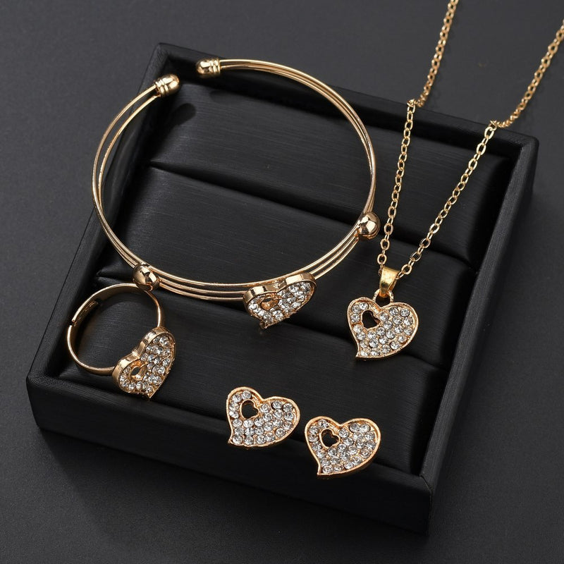 Love jewelry set electroplating