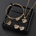 Love jewelry set electroplating