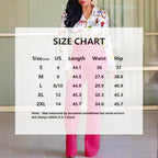 Women's Elegant High-Waisted Wide Leg Pants With Double-Breasted Buttons - Flared Trousers For Casual & Formal Wear