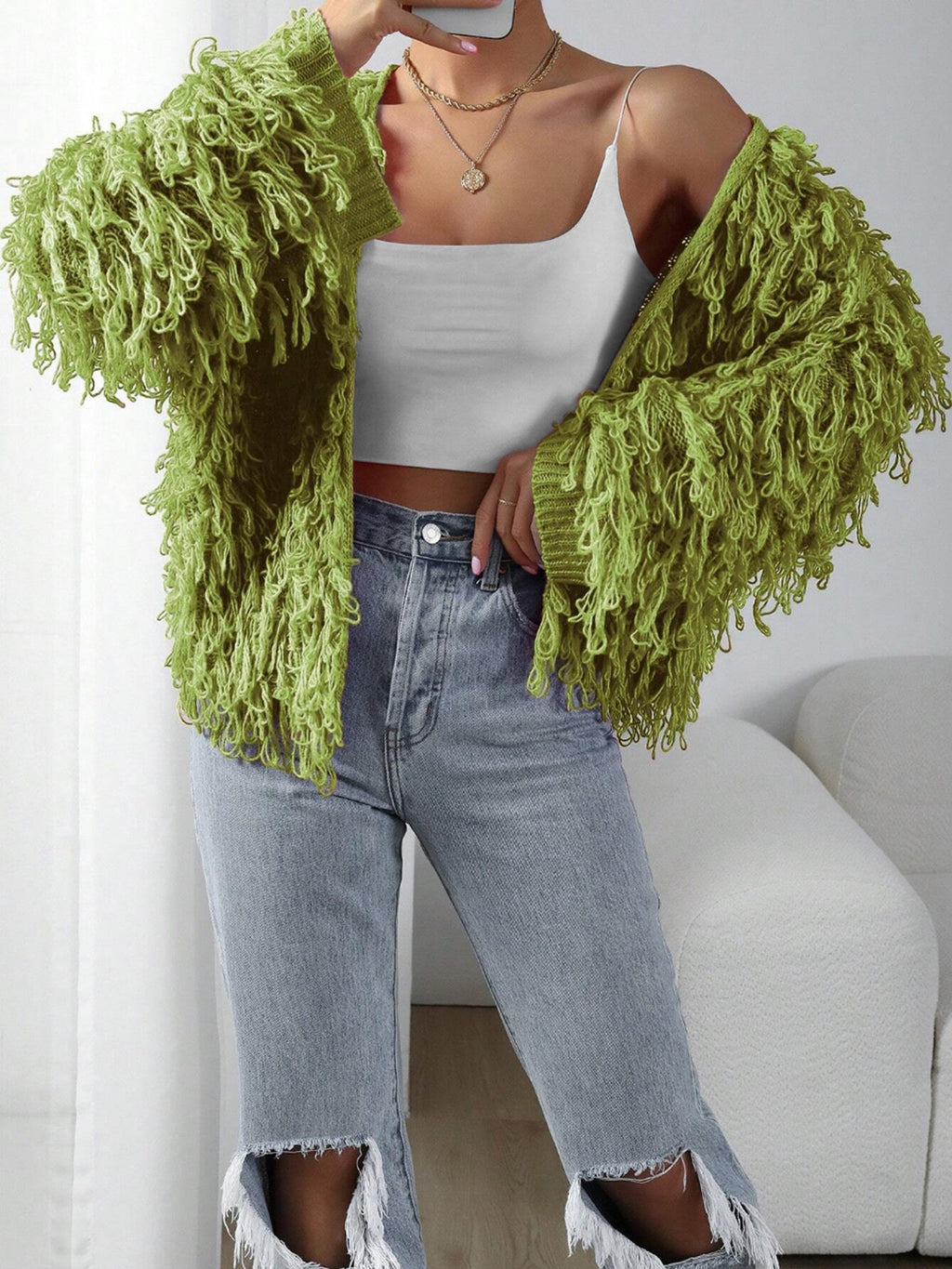 Women’s Tassel Knitted Cardigan