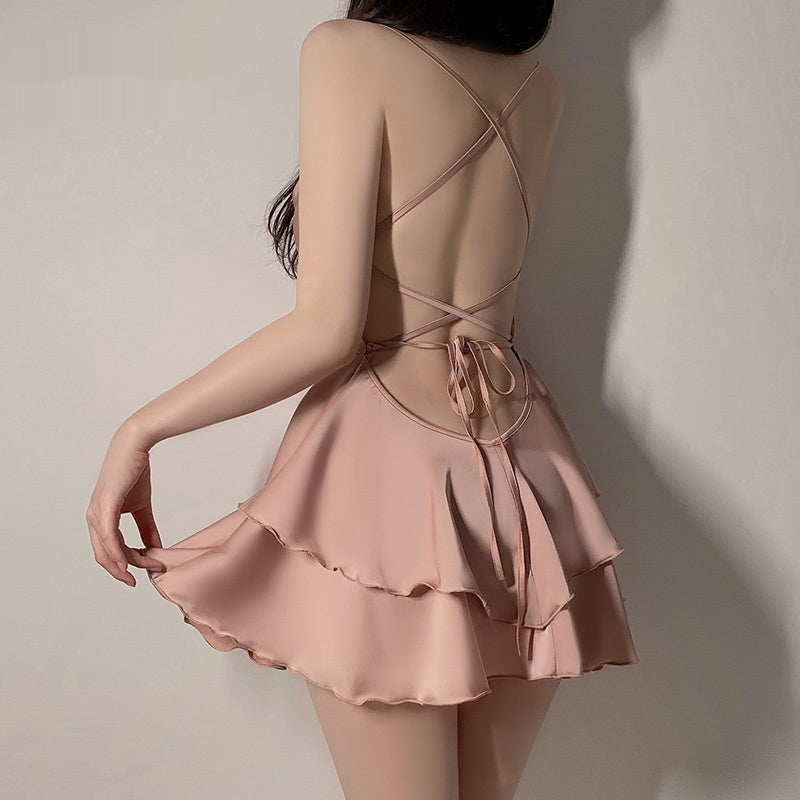 Underwear Pure Lace Slip Nightdress Outerwear