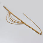 Summer multilayer gold waist chain hip hop, punk, street style