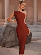 Fashion Elegant One Shoulder Bandage