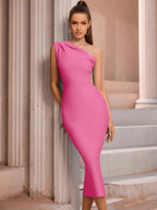 Fashion Elegant One Shoulder Bandage