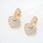 Colorful Full-diamond Zircon Earrings