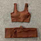 seamless yoga suit set