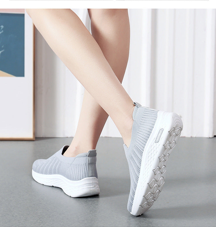 Casual Mesh Shoes Sock Slip For Women Sneakers Sports Shoe