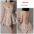 Underwear Pure Lace Slip Nightdress Outerwear