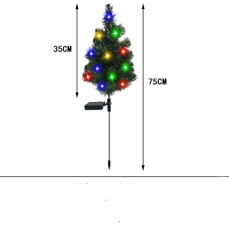 Solar Christmas Tree Lamp Garden Decoration Christmas Lights Christmas