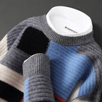 Cashmere Sweater Men's Loose Round Neck Multicolor