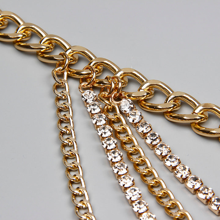 Summer multilayer gold waist chain hip hop, punk, street style