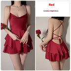 Underwear Pure Lace Slip Nightdress Outerwear