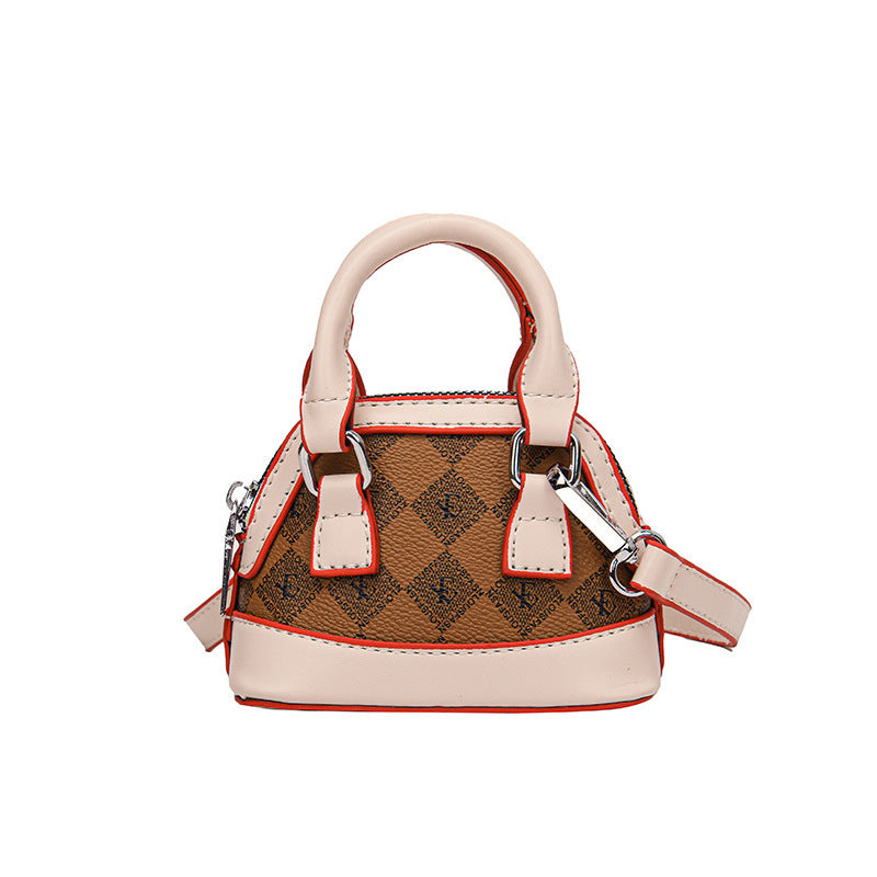 Fashion Color Contrast Coin Purse Mini Western Style Girl's Bag