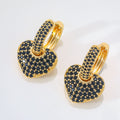 Colorful Full-diamond Zircon Earrings