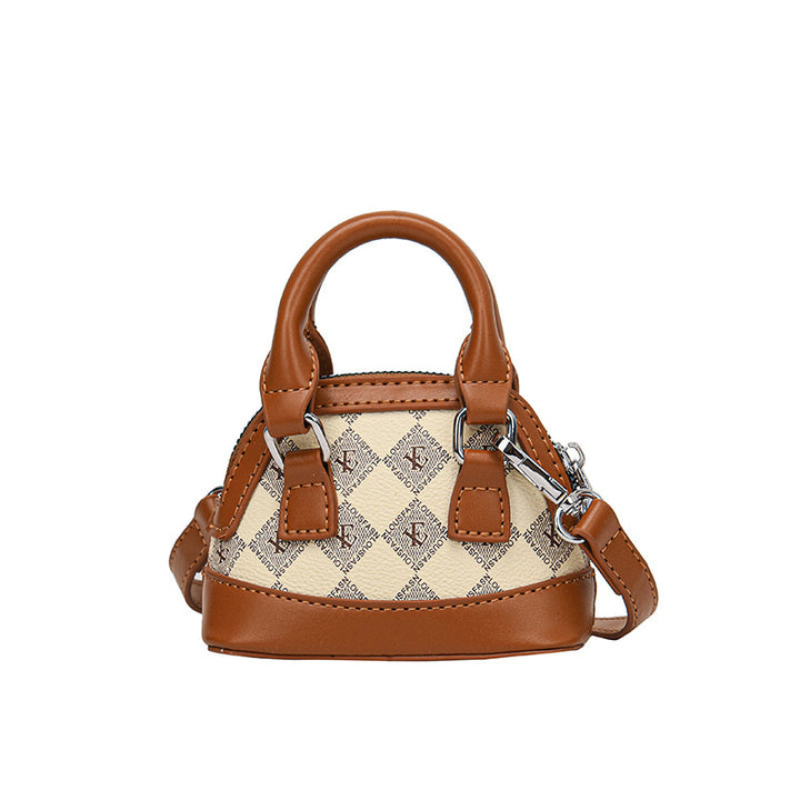 Fashion Color Contrast Coin Purse Mini Western Style Girl's Crossbody Bag