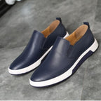 Winter Men Leather Boots Loafers Fashion Brand Ankle Lace Up Shoes