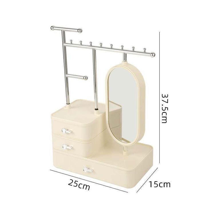 Cosmetics Storage Box High-grade Exquisite Mirror Multi-functional Desktop Ladies