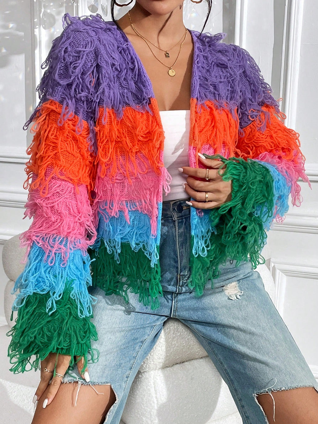 Women’s Tassel Knitted Cardigan
