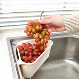 Kitchen Sink Drain Basket Organizer for Convenient Storage and Draining