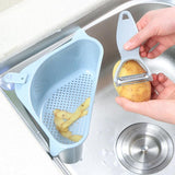 Kitchen Sink Drain Basket Organizer for Convenient Storage and Draining