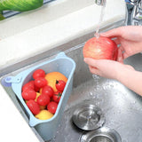 Kitchen Sink Drain Basket Organizer for Convenient Storage and Draining